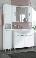 Шкаф-зеркало Francesca Eco 100 белый универсальный