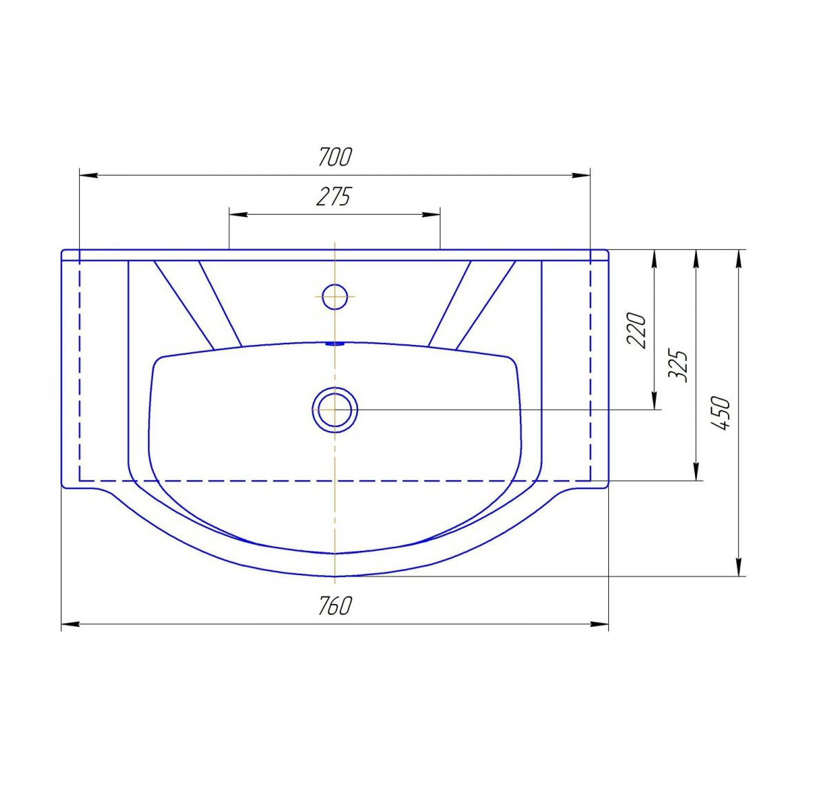 Умывальник Кировит Элеганс 75
