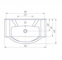 Умывальник Кировит Элеганс 75