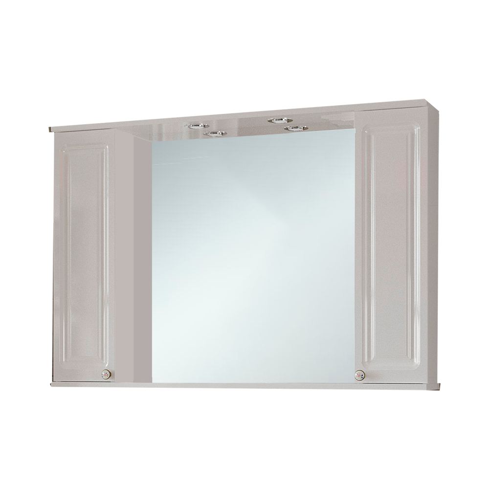 Зеркало-шкаф Франческа Аванти Империя 105 белый 2С 2Д U