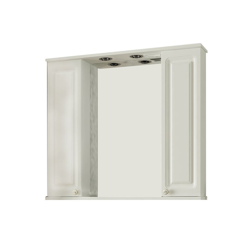 Зеркало-шкаф Франческа Аванти Империя 80 белый 1С 2Д U