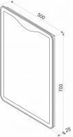 Зеркало LED Континент Amaze 70x90 см