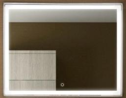 Зеркало LED Континент Aralia 90x70 см в алюминиевом корпусе