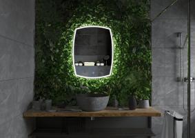 Зеркало LED Континент Dream 70x90 см с ореольной холодной подсветкой