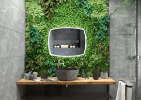 Зеркало LED Континент Dream 90x70 см с ореольной холодной подсветкой