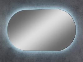 Зеркало LED Континент Fleur 65x110 см с ореольной холодной подсветкой и Б/К сенсором