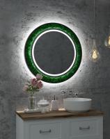 Зеркало LED Континент Forest D100x100 см с натуральным мхом