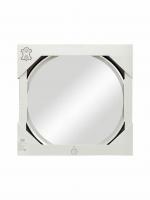 Зеркало LED Континент Millenium Black 65x65 см с ремнем черного цвета