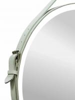 Зеркало LED Континент Millenium White 65x65 см с ремнем белого цвета