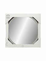 Зеркало LED Континент Millenium White 65x65 см с ремнем белого цвета