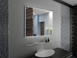 Зеркало LED Континент Sting 90x70 см в алюминиевом корпусе