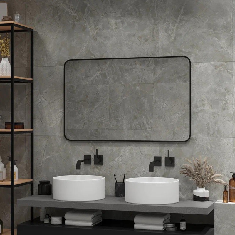 Зеркало LED Континент Torry Black 100x70 см