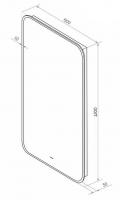 Зеркало LED Континент Torry Black 60x120 см