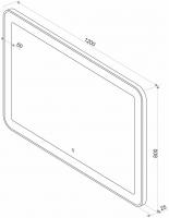 Зеркало LED Континент Velvette 120x80 см