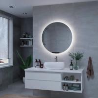 Зеркало Континент Ajour LED D600 с ореольной холодной подсветкой и сенсором на касание