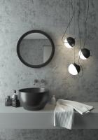 Зеркало Континент Planet Black LED D700 с ореольной теплой подсветкой и Б/К сенсором