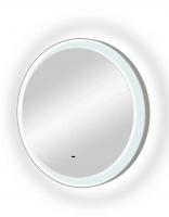 Зеркало Континент Planet White LED D600 с ореольной теплой подсветкой и Б/К сенсором