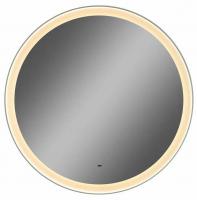 Зеркало Континент Planet White LED D600 с ореольной теплой подсветкой и Б/К сенсором