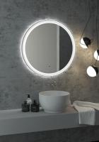 Зеркало Континент Planet White LED D600 с ореольной теплой подсветкой и Б/К сенсором